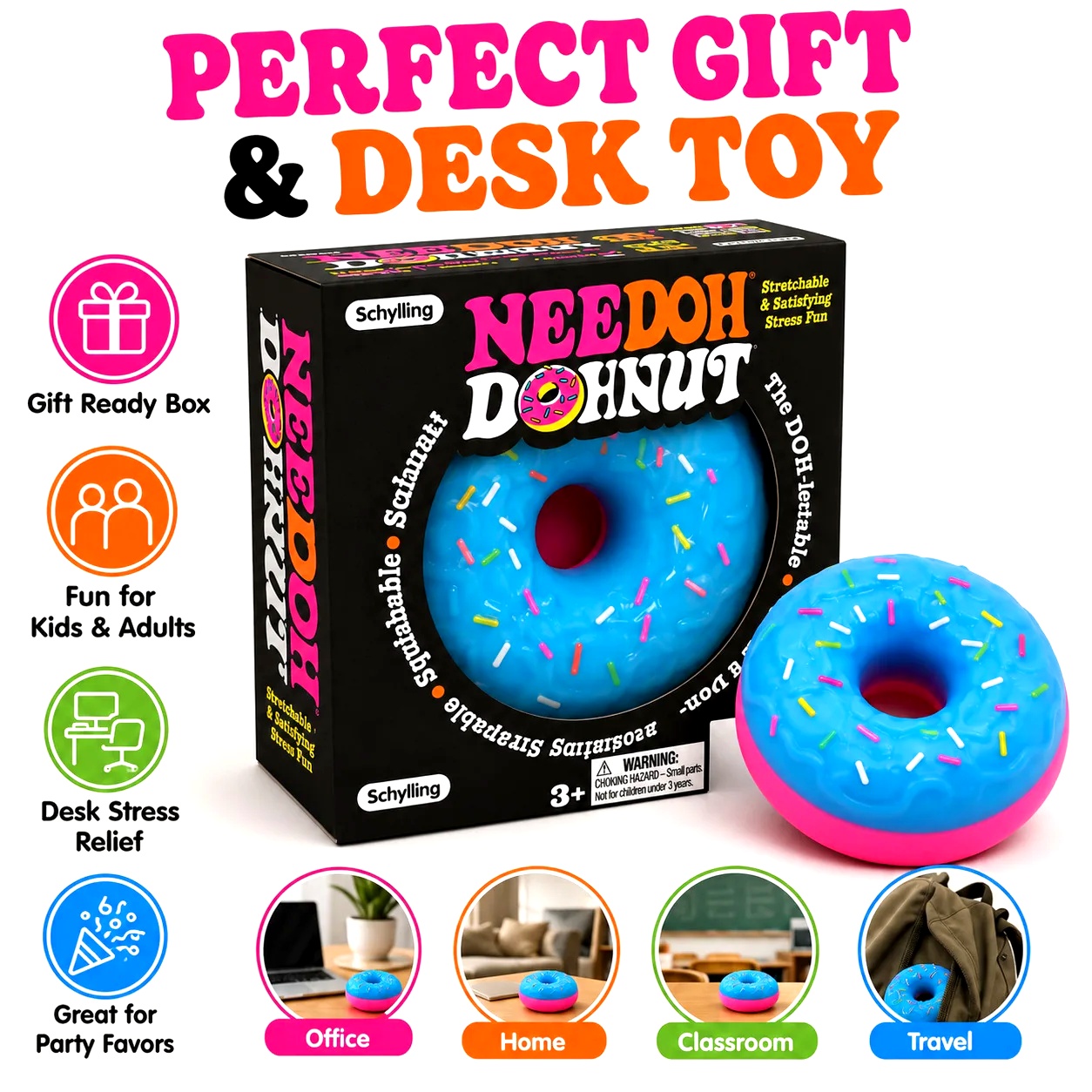 Outdoor Sports Accessories - NUOVO NeeDoh Donut Pinch Music, Giocattolo