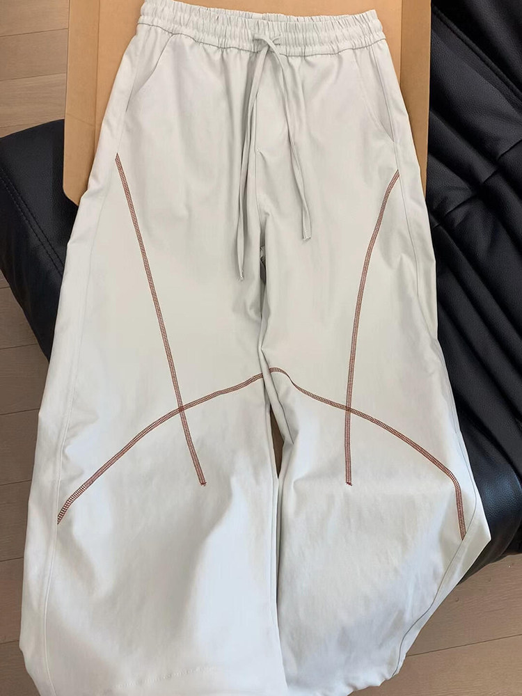 Outdoor Sports Umbrella - Pantaloni Casual Hassel Line Grigio Chiaro