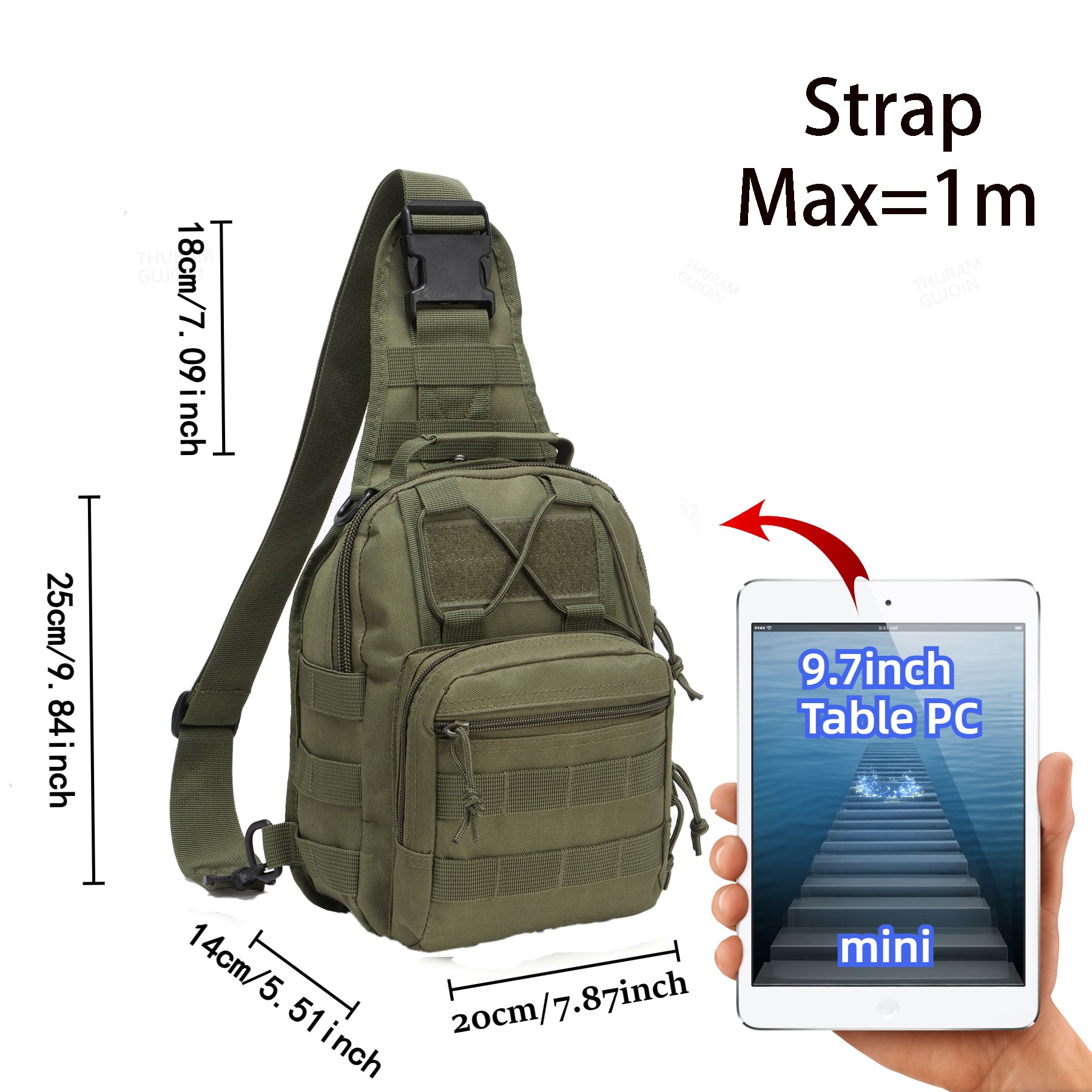 THURAM Borsa tattica da estern - Outdoor Sport Bag recensione e prezzo